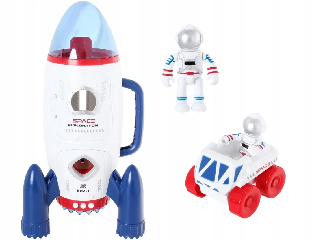 Pioneer Ruimteraket met Astronauten - Licht & Geluid - 3x AAA - afbeelding 2 van 4