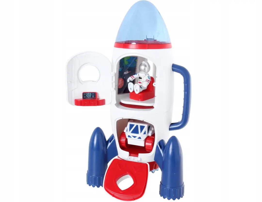 Pioneer Ruimteraket met Astronauten - Licht & Geluid - 3x AAA - afbeelding 3 van 4