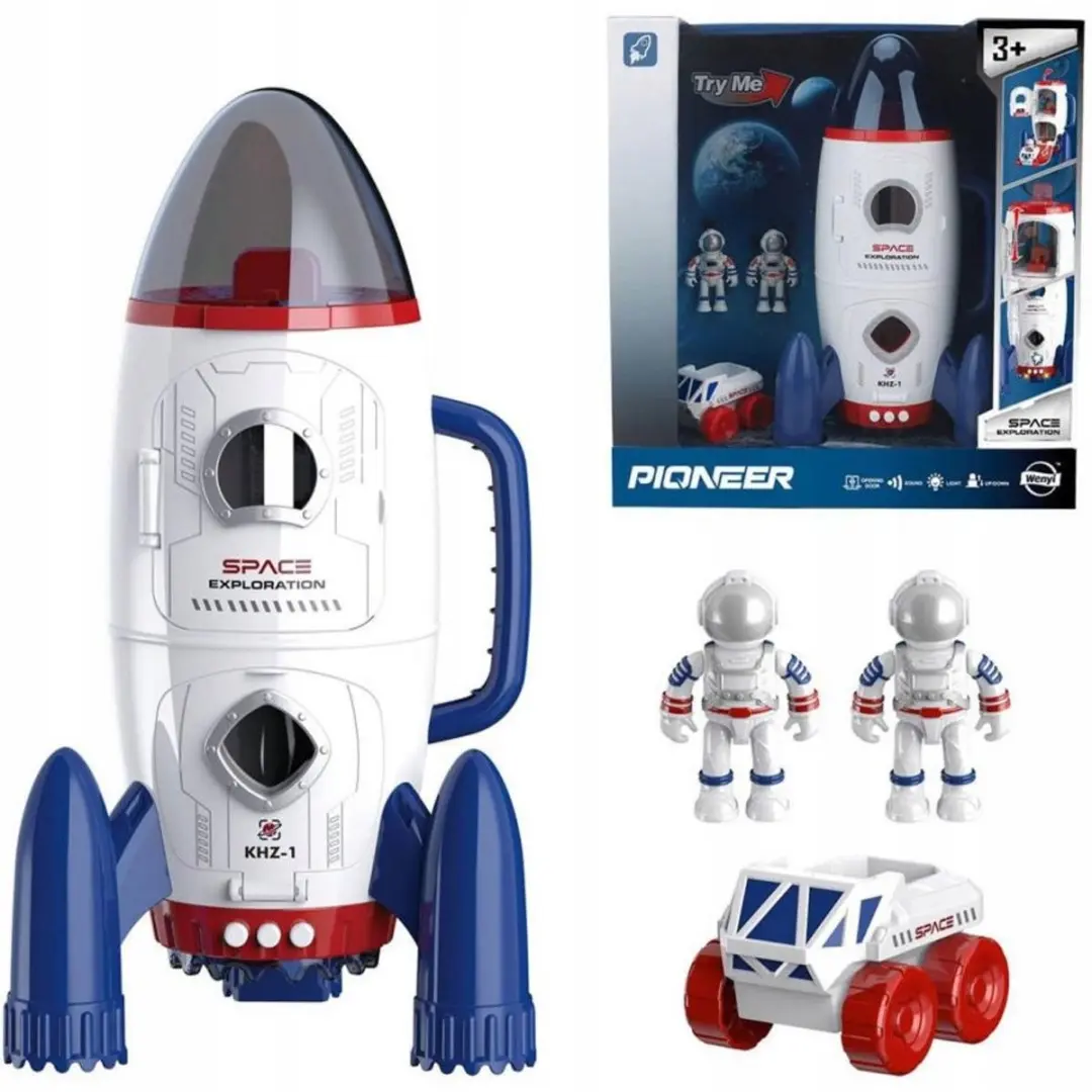 Pioneer Ruimteraket met Astronauten