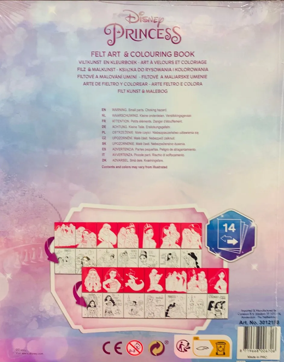 Disney Princess Vilt Kleurboek - 28 Kleurplaten