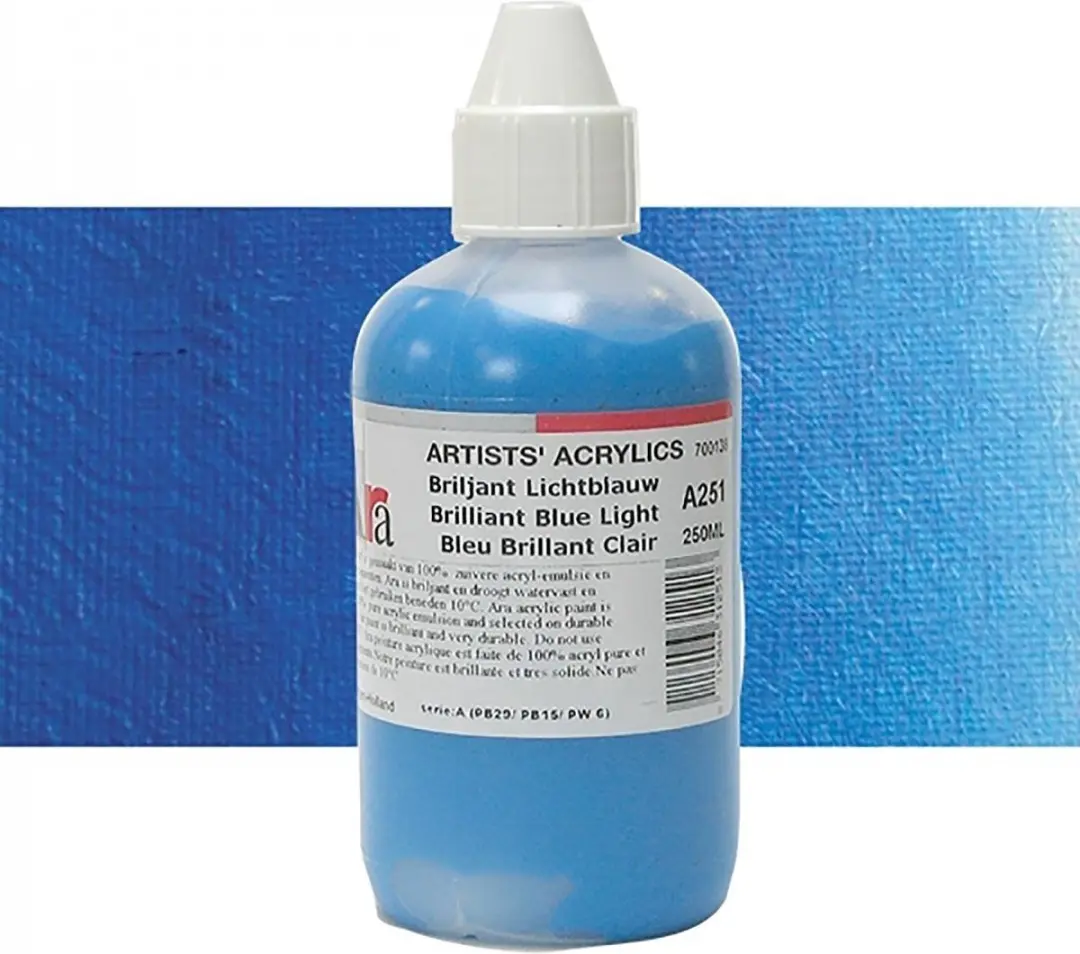 Ara Acrylverf 250ml A251 Brilliant Blue Light
