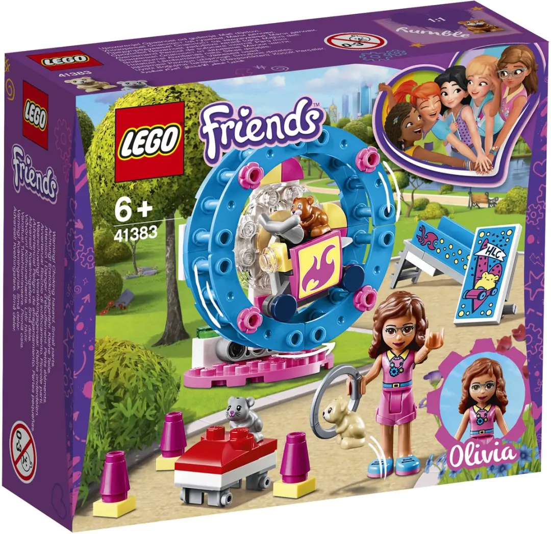LEGO Friends Olivia's Hamsterspeelplaats 41383 - 81 Stukken - Paars