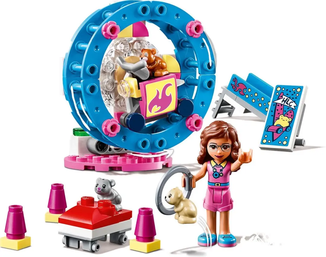 LEGO Friends Olivia's Hamsterspeelplaats 41383 - 81 Stukken - Paars