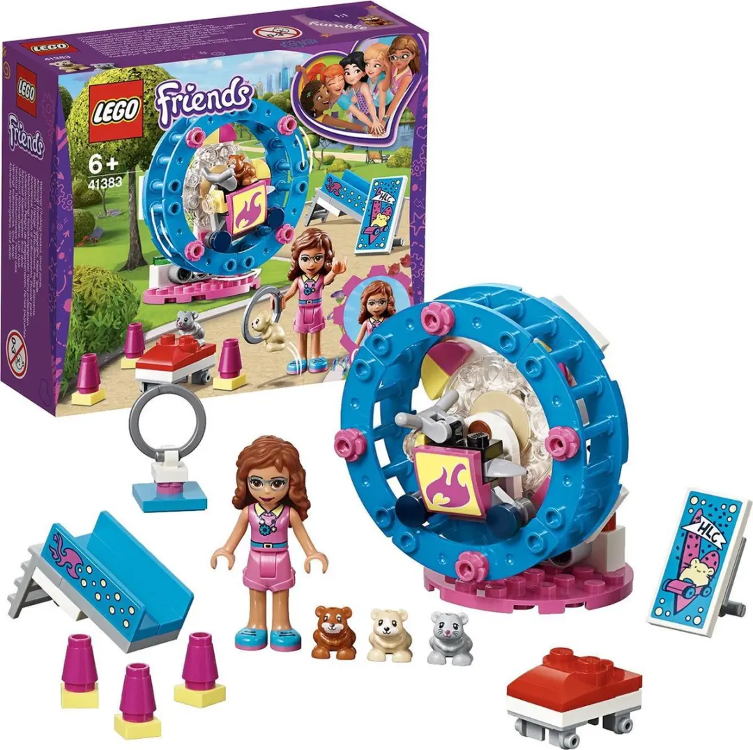 LEGO Friends Olivia's Hamsterspeelplaats 41383 - 81 Stukken - Paars