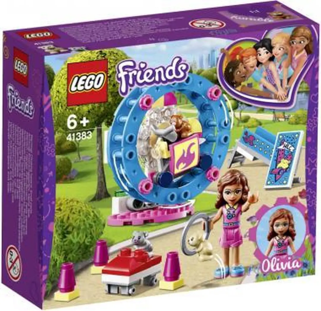 LEGO Friends Olivia's Hamsterspeelplaats 41383 - 81 Stukken - Paars
