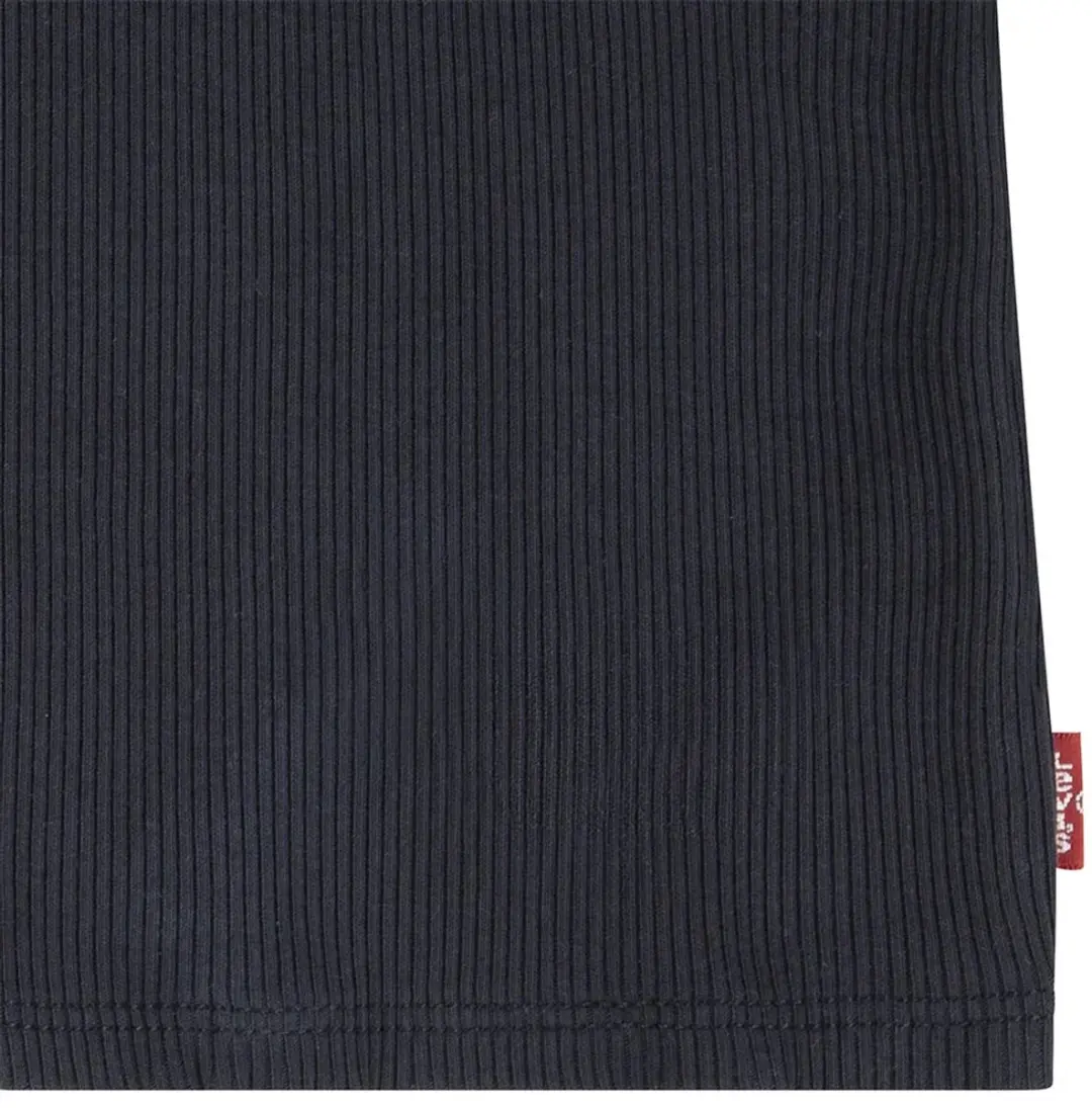 Levi's Kids Meet And Greet Ribbed T-shirt - 110 - Zwart