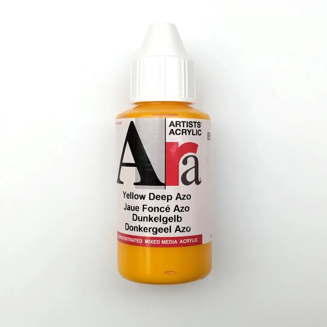 Ara Acrylverf Donkergeel Azo 100ml