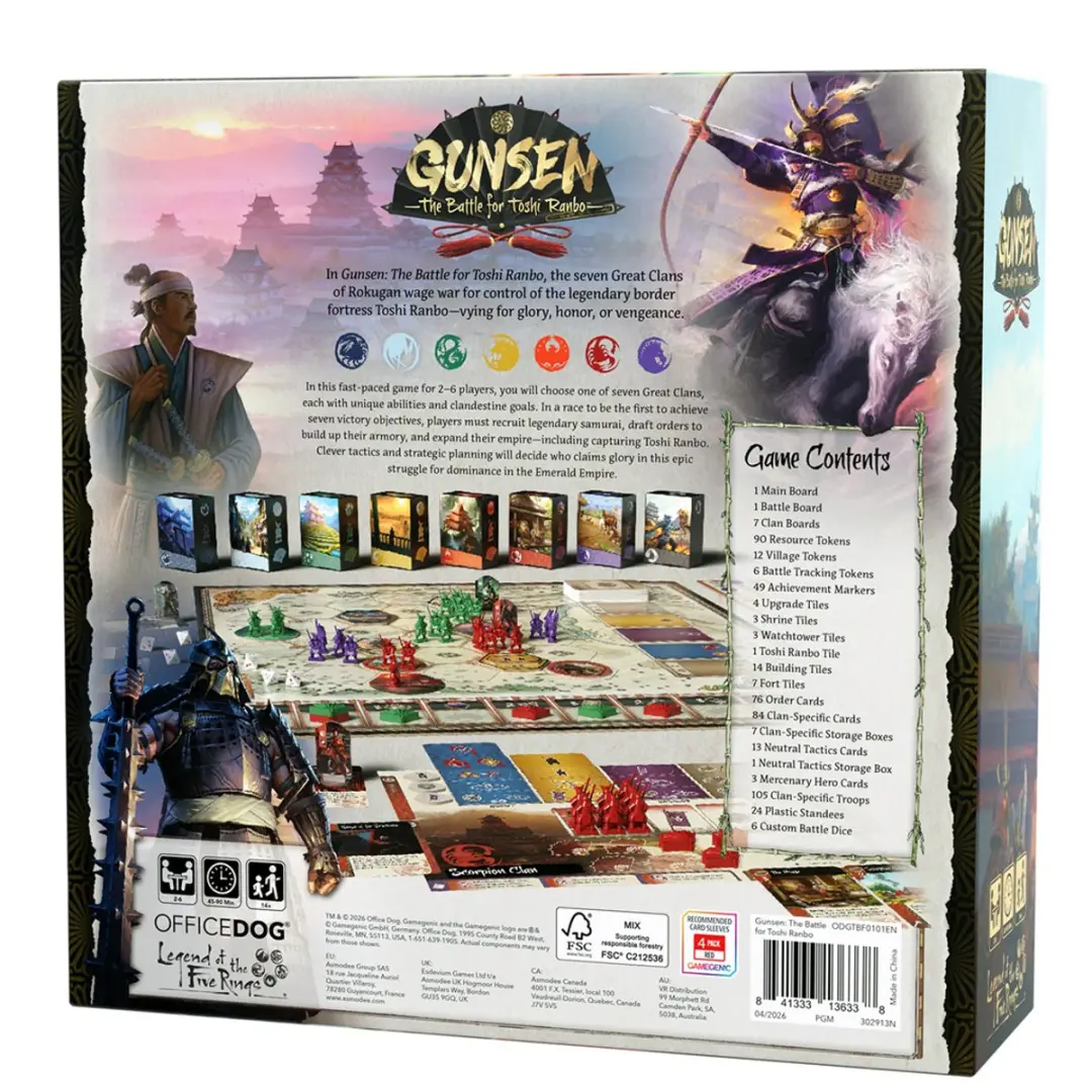 Asmodee Office Dog Gunsen The Battle for Toshi Ranbo - ODGTBF0101