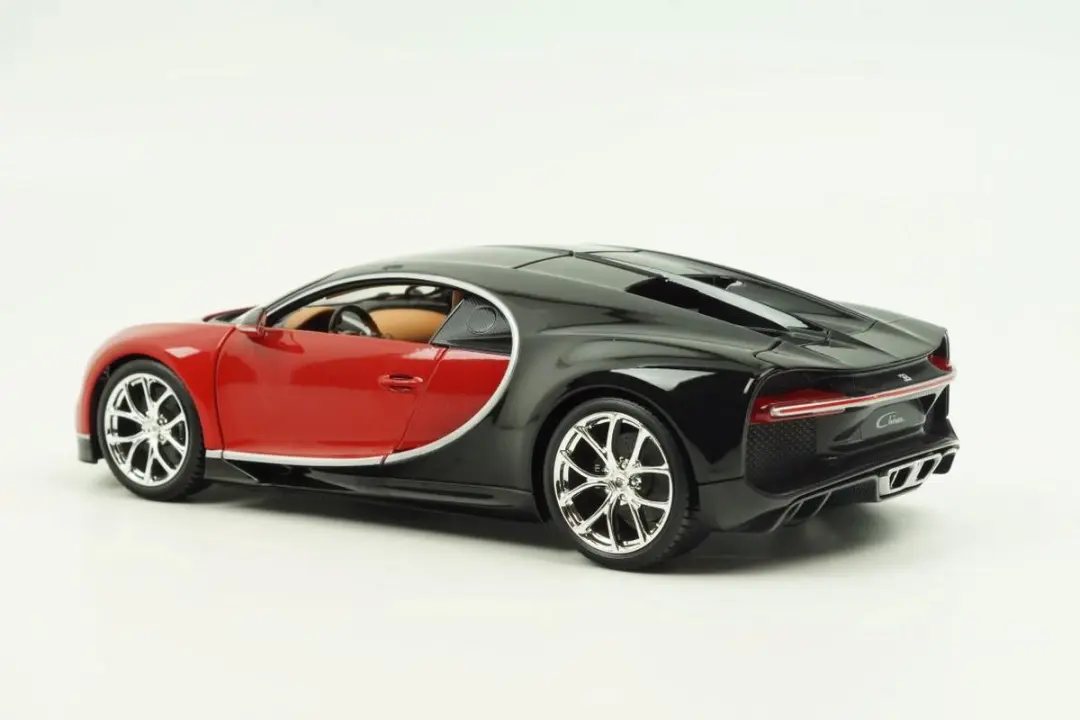 Bugatti Bburago Chiron 1:18 - Rood/Zwart