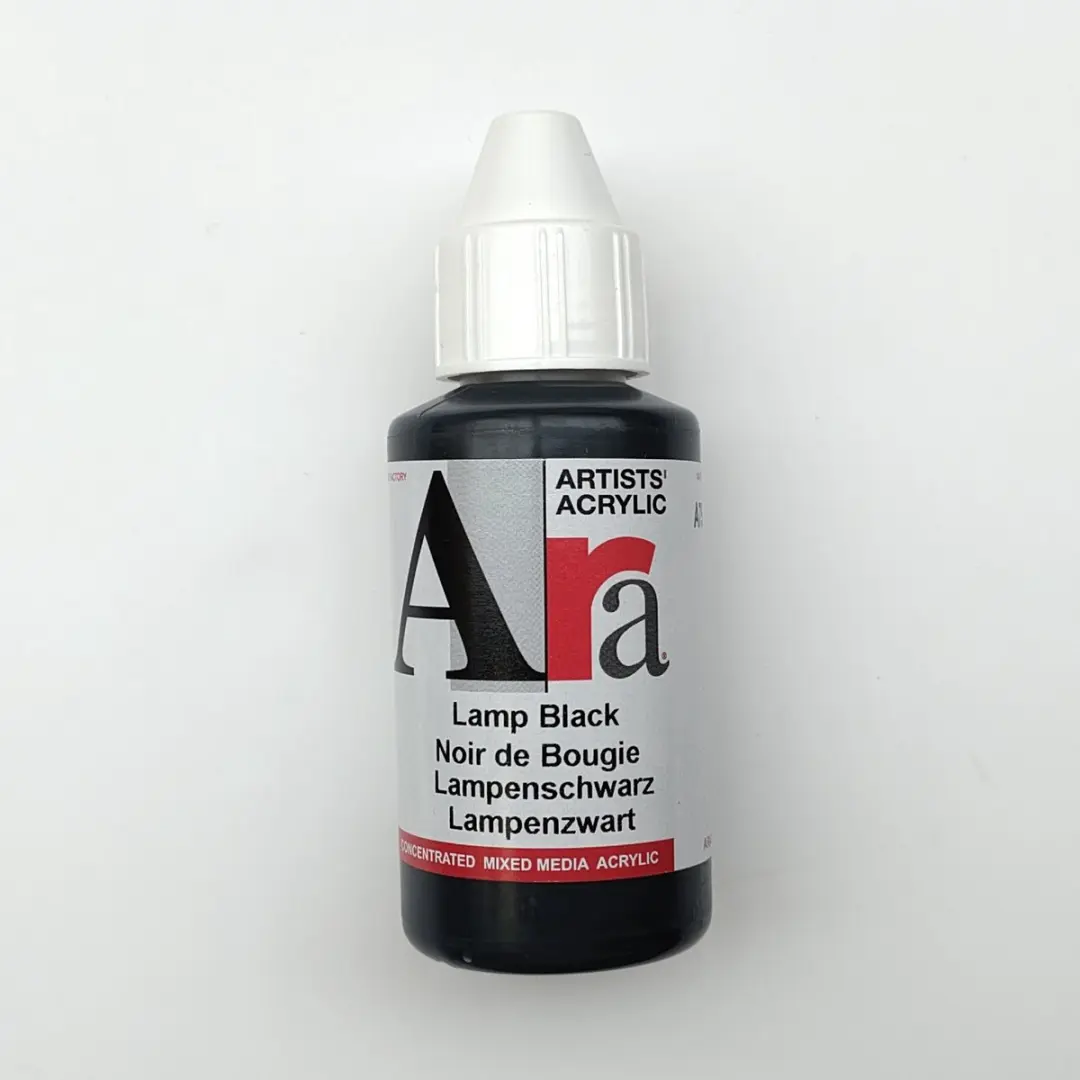 Ara Acrylverf 100ml Lampenzwart A75