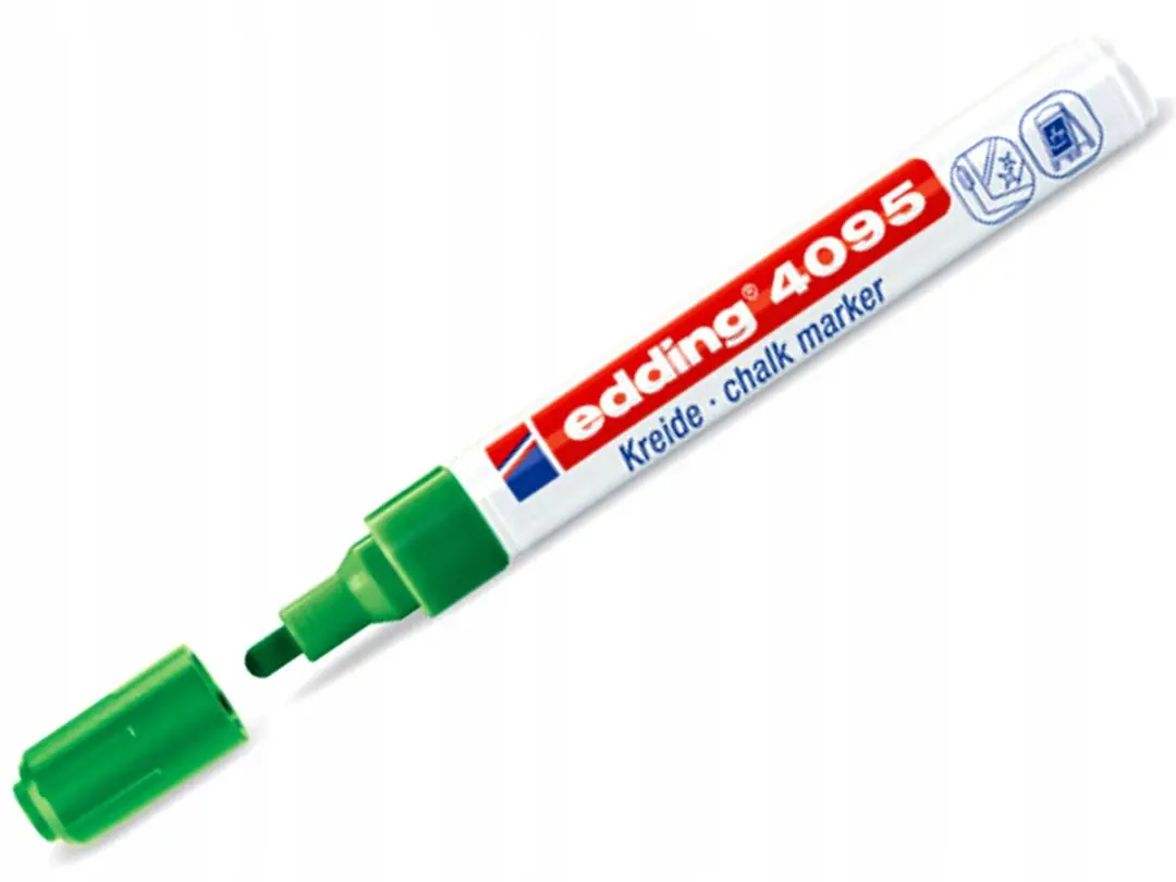 edding Wateruitwasbare Krijtstift Groen 2-3mm