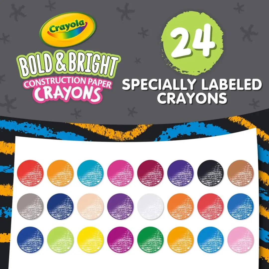 Crayola Bold & Bright Krijtjes - 24 Stuks