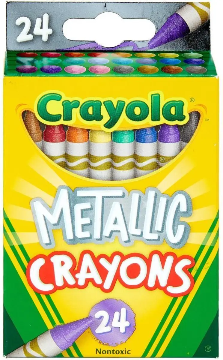 Crayola Metallic Waskrijtjes 24 Stuks