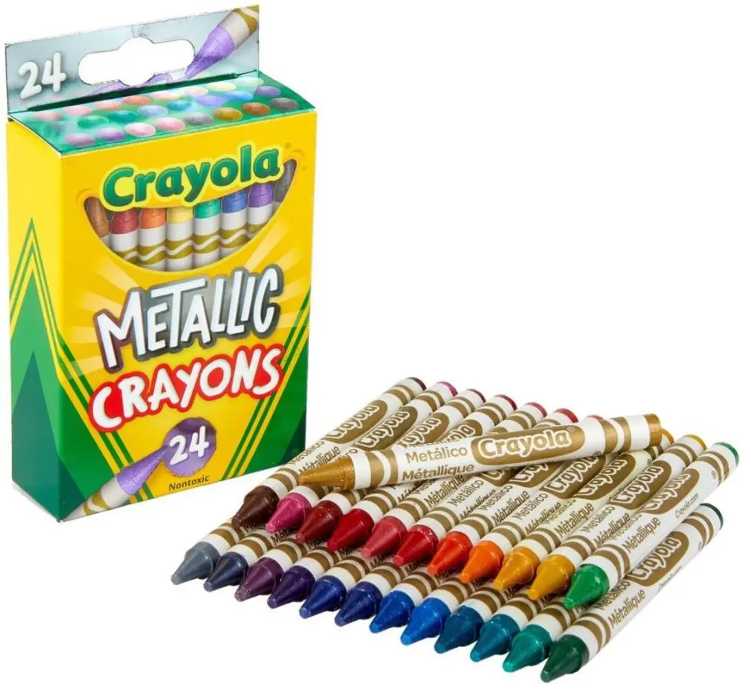 Crayola Metallic Waskrijtjes 24 Stuks