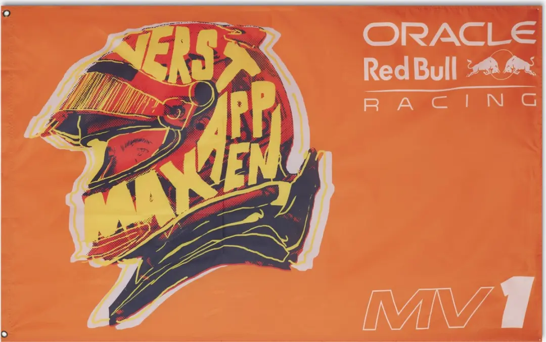 Castore Oracle Red Bull Racing Max Verstappen Vlag 2024