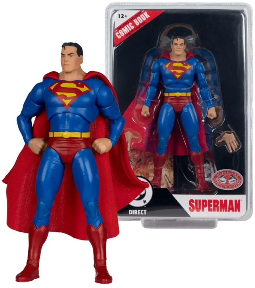 McFarlane Toys Superman Justice #1 Red Platinum Action Figuur 19cm - MCF18074