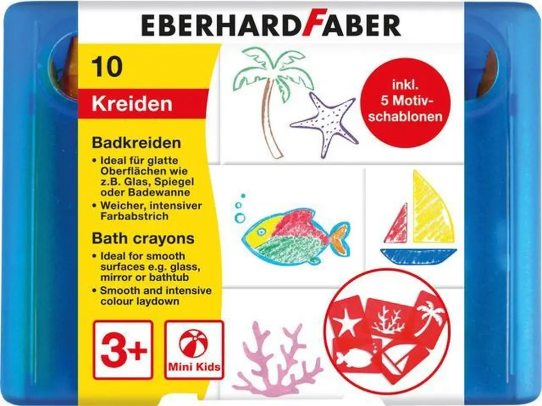 Eberhard Faber Badkrijt EF-524110 - 10 Stuks - Assorti