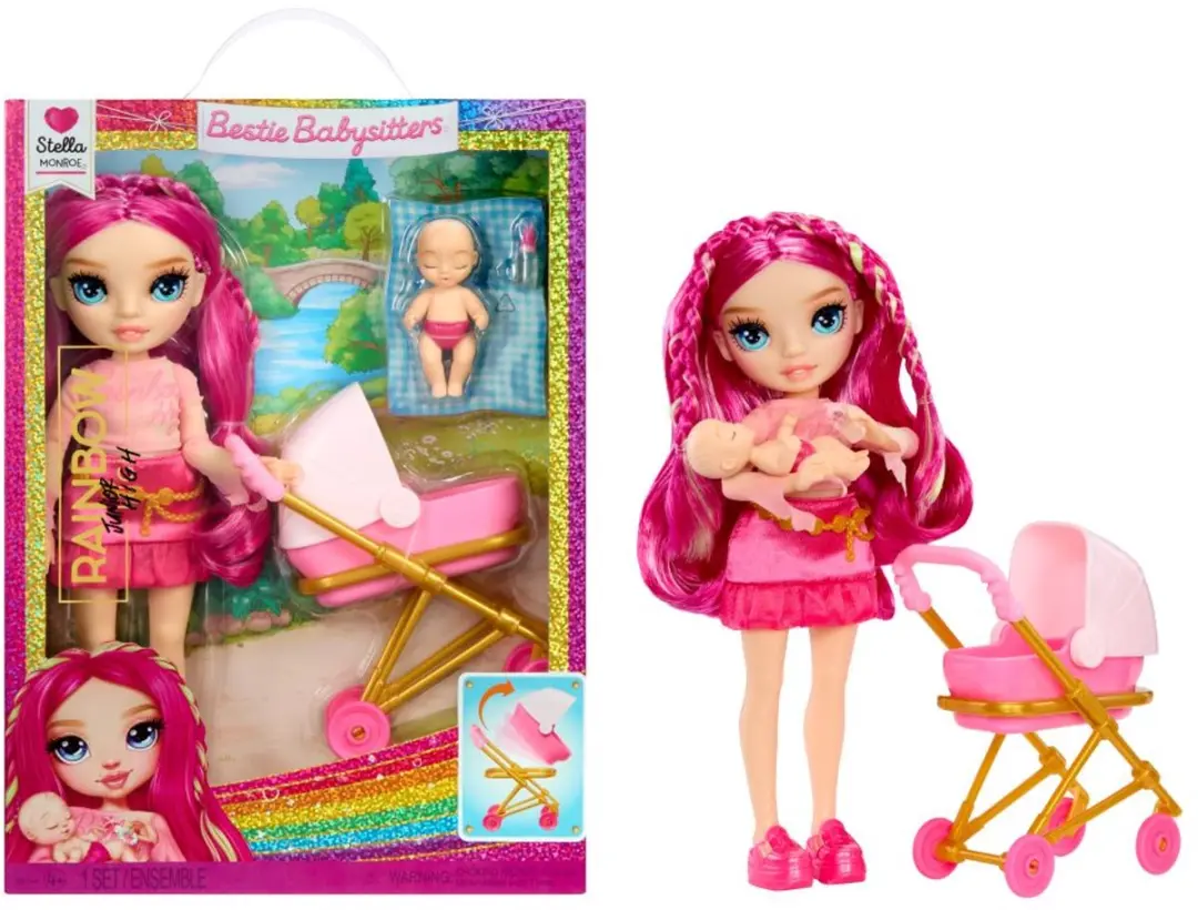 Van der Meulen Rainbow High Jr Bestie Babysitters Stella Monroe