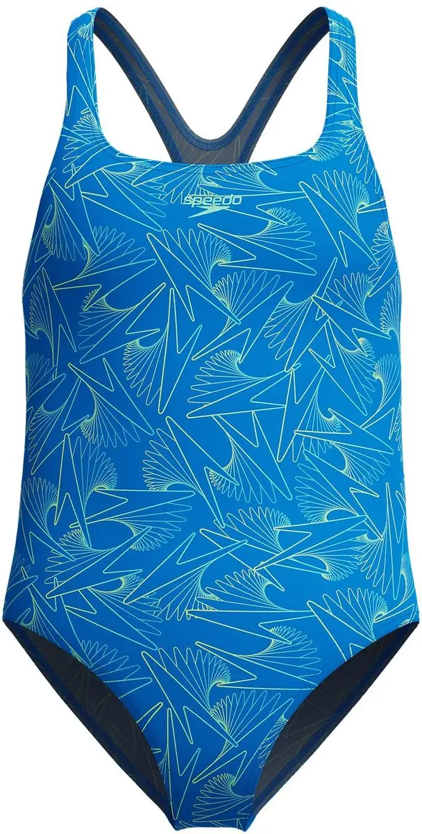 Speedo Hyper Boom Allover Medalist Badpak - 116 - Blauw/Geel
