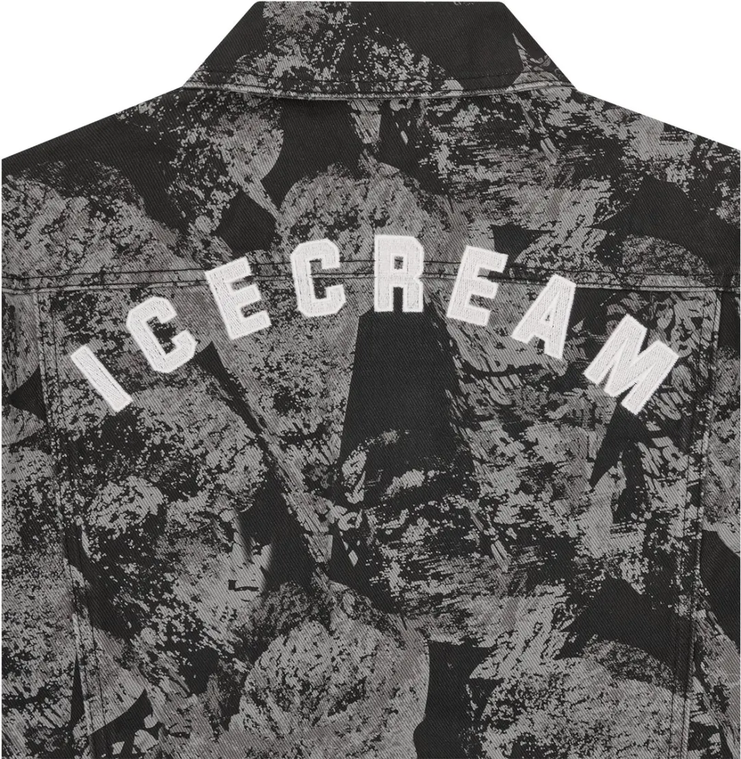 Icecream Trucker Cone Denim Jack - Grijs