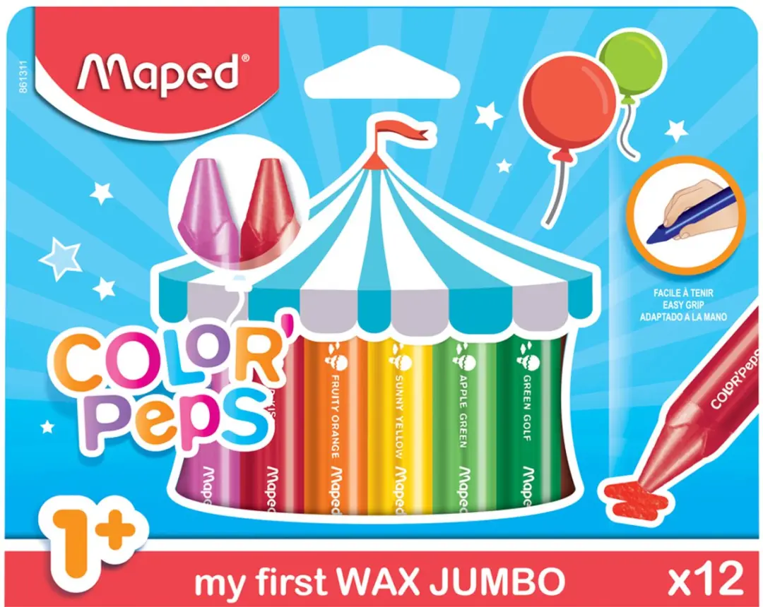 Maped Color'Peps Wax Early Age - 12 Stuks - Multi
