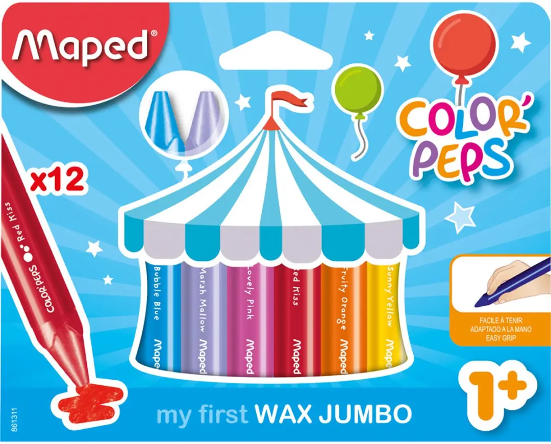 Maped Color'Peps Wax Early Age - 12 Stuks - Multi - afbeelding 6 van 6