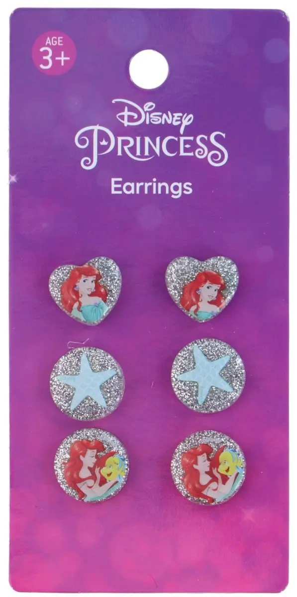 Disney Prinses Ariel Oorbel Set - 3 Paar - Multi