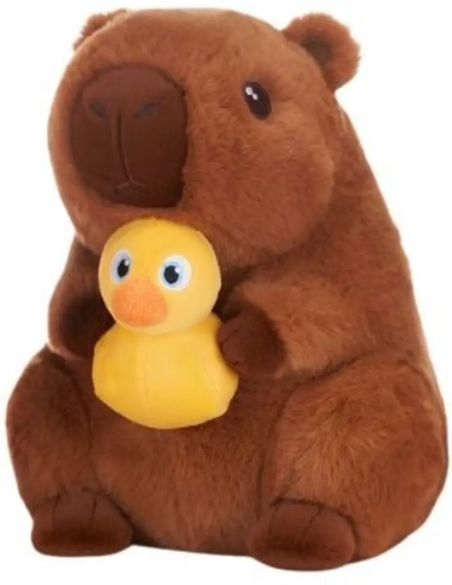 Topknuffels Capibara Bruin Pluche Knuffel 24cm