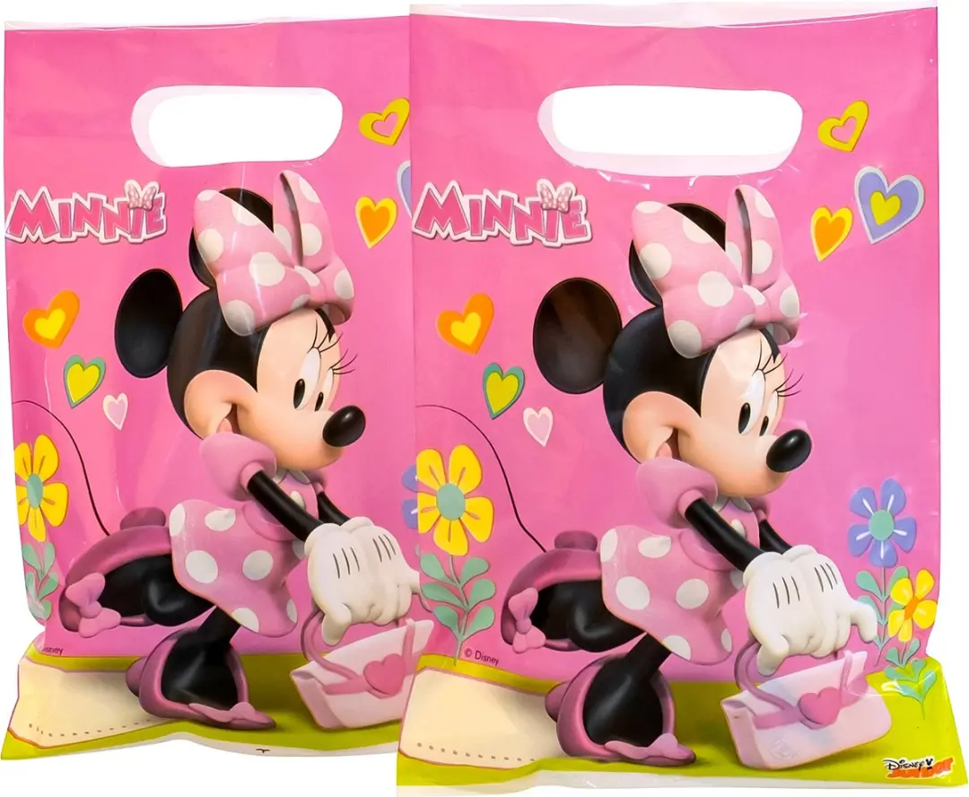 Disney Minnie Mouse Uitdeelzakjes - 6 Stuks - Meerkleurig