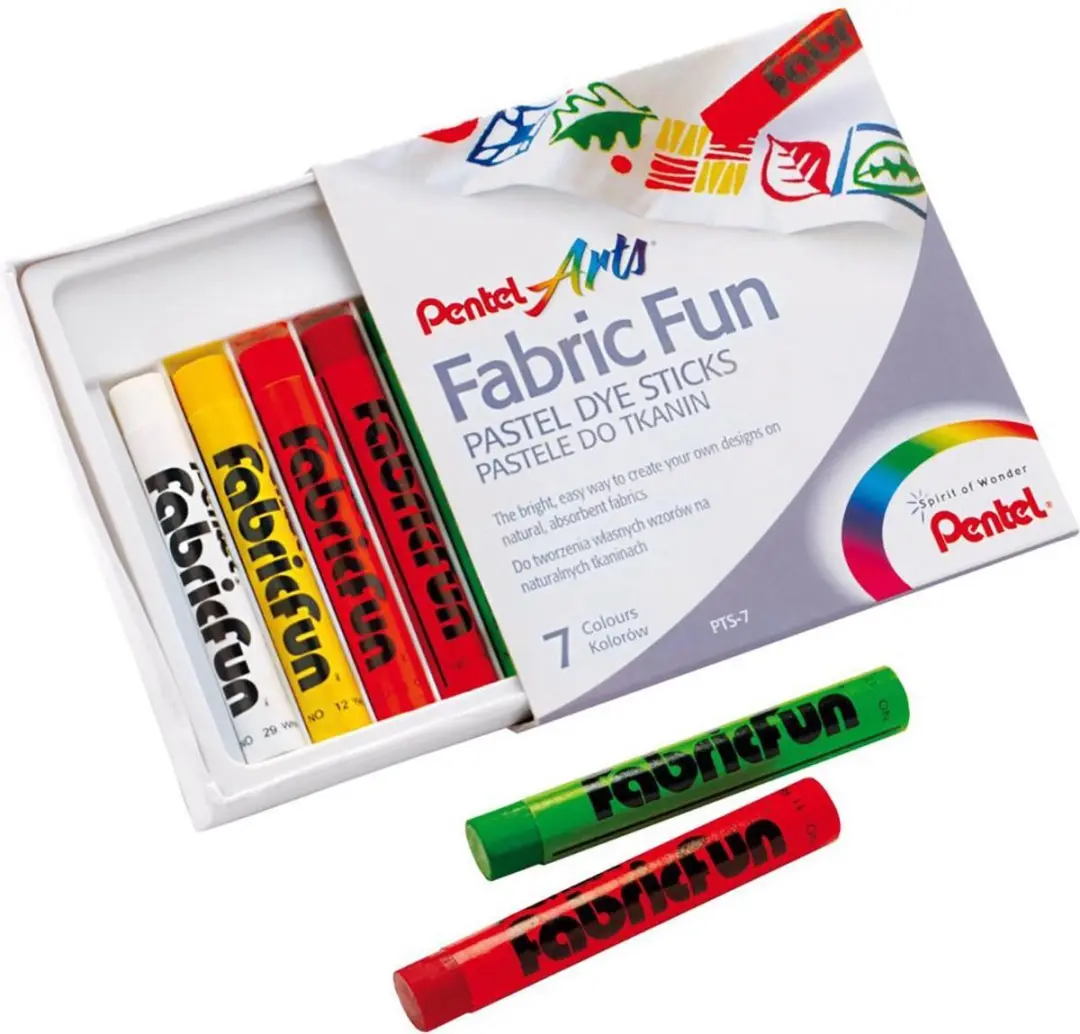 Pentel Textielkrijt PTS7 - 7 Kleuren