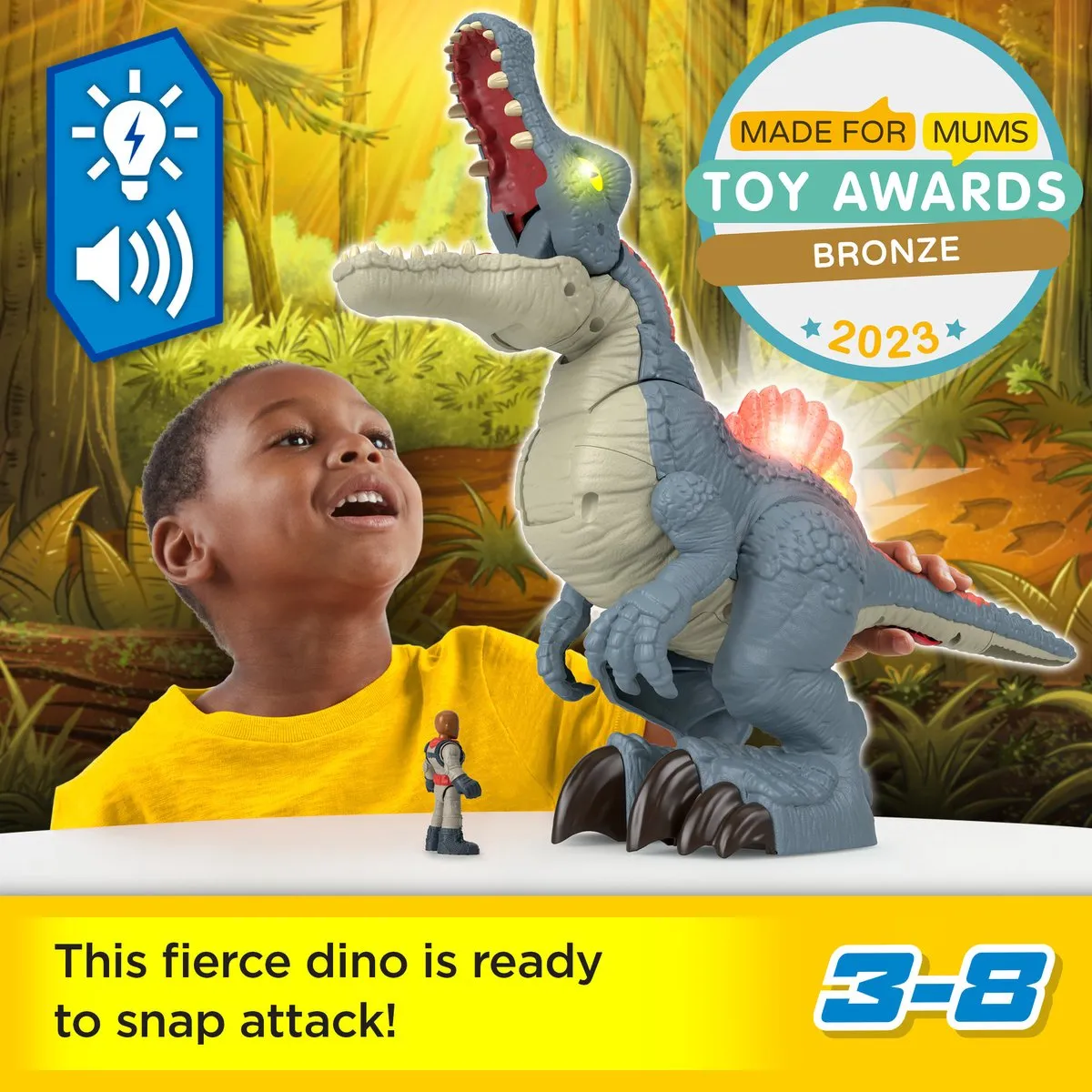 Fisher-Price Imaginext Jurassic World Spinosaurus Figuur - 3x AAA - Meerkleurig