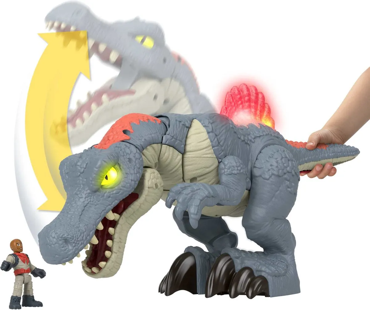 Fisher-Price Imaginext Jurassic World Spinosaurus Figuur - 3x AAA - Meerkleurig - afbeelding 6 van 6