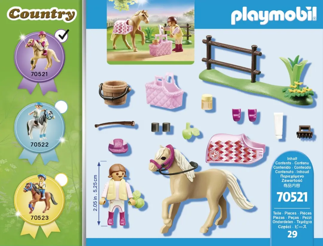 Playmobil Country Verzamelpony Duitse Rijpony 70521