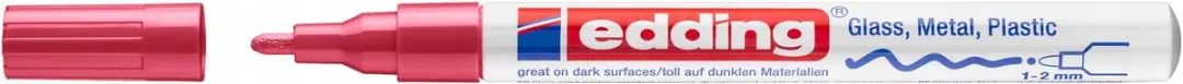 edding Lakmarker Rood - Permanent