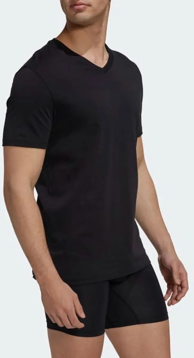 adidas Crew Neck T-shirt - Maat S - Zwart