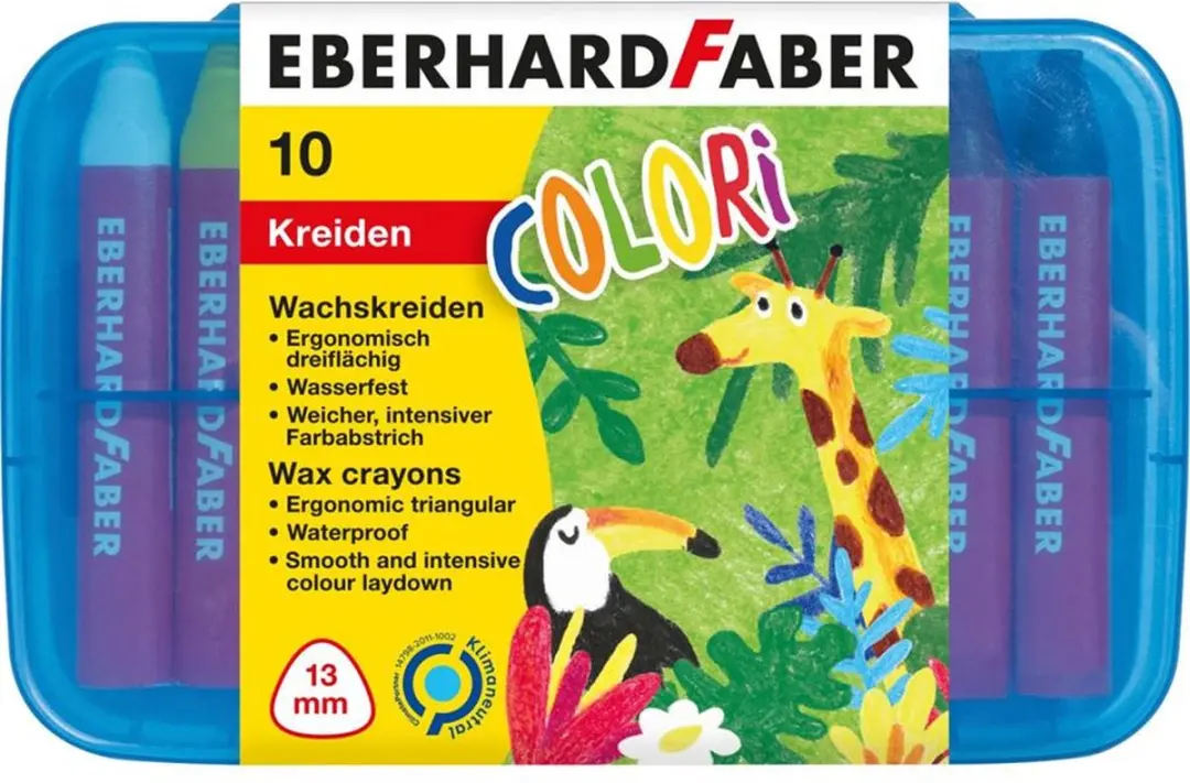 Eberhard Faber Colori Was-Krijt 10 Stuks