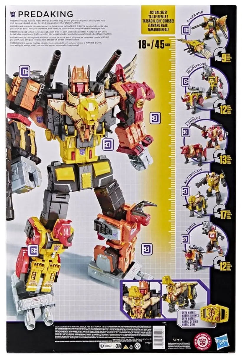 Hasbro Transformers Power of the Primes Predaking - 45cm - Multi - afbeelding 6 van 6