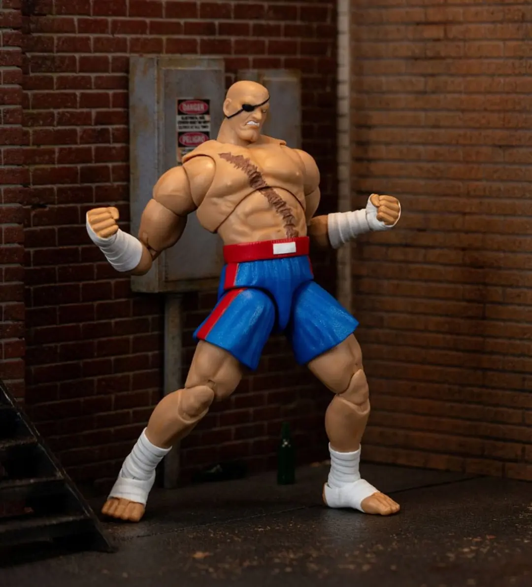 Jada Toys Ultra Street Fighter II Sagat Action Figuur 1/12 - 19cm - Multi - afbeelding 6 van 6