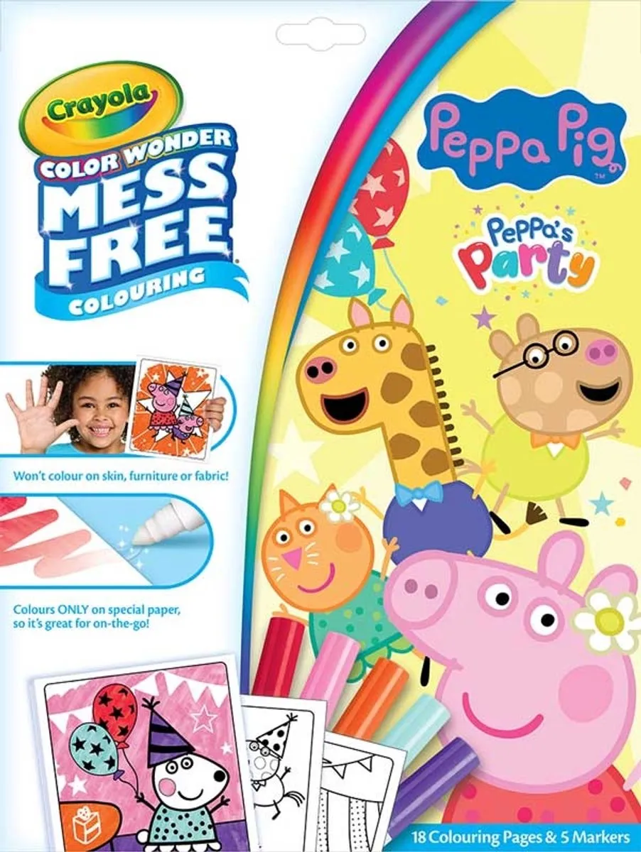 Crayola Peppa Pig Wonderkleurboek - 18 Pagina's - Multi