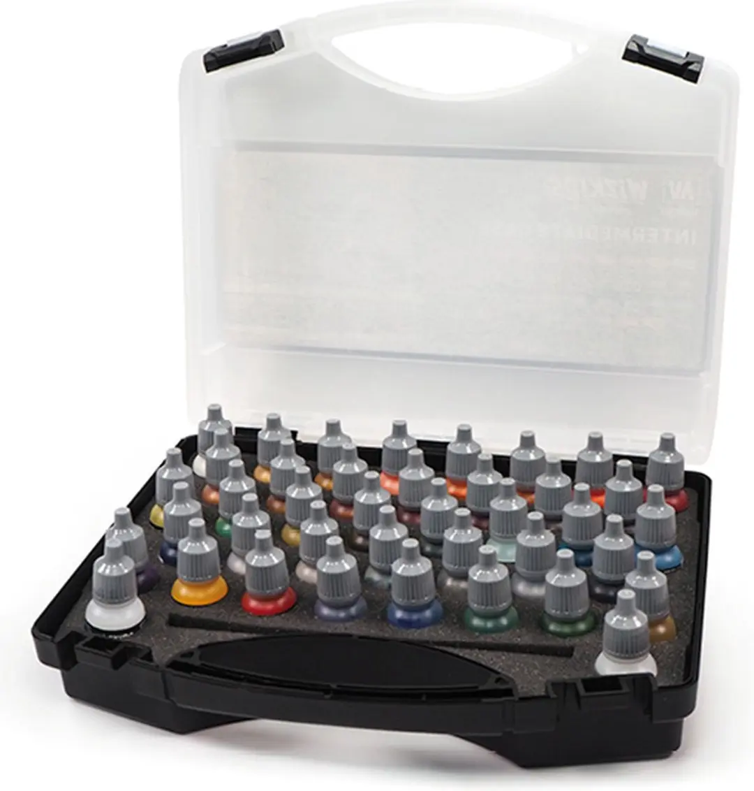 Vallejo Wizkids Premium Paints Intermediate Case - 40 Kleuren 8ml