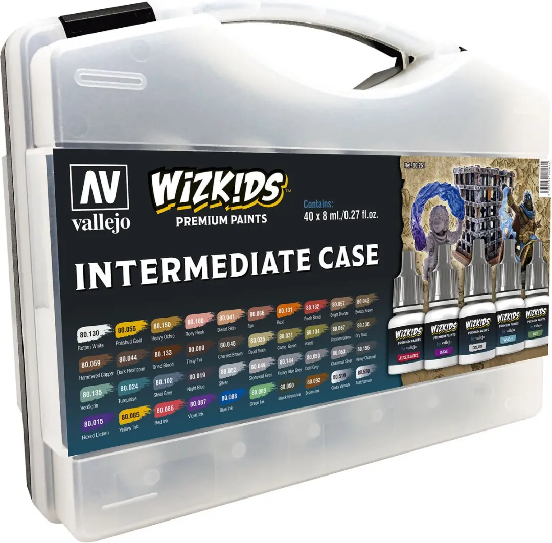 Vallejo Wizkids Premium Paints Intermediate Case