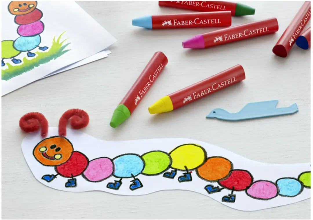 Faber-Castell Waskrijt Jumbo FC-120034 - 24 Stuks - afbeelding 6 van 6