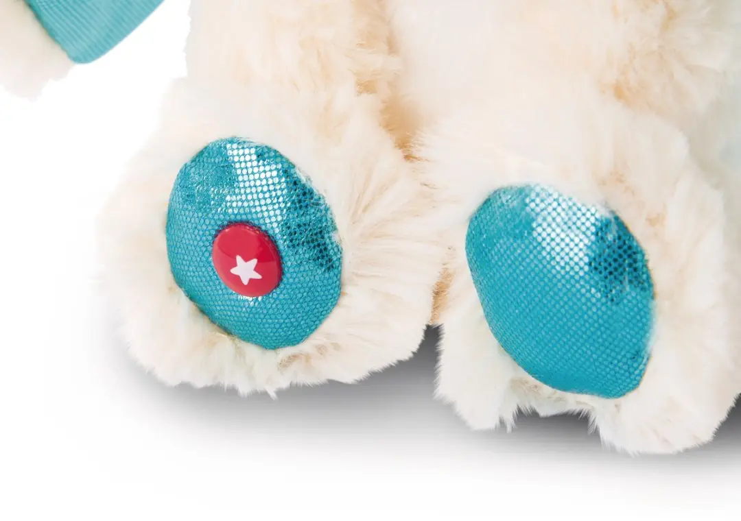 Nici Glubschis Konijn Junior 15cm Pluche - Wit/Blauw