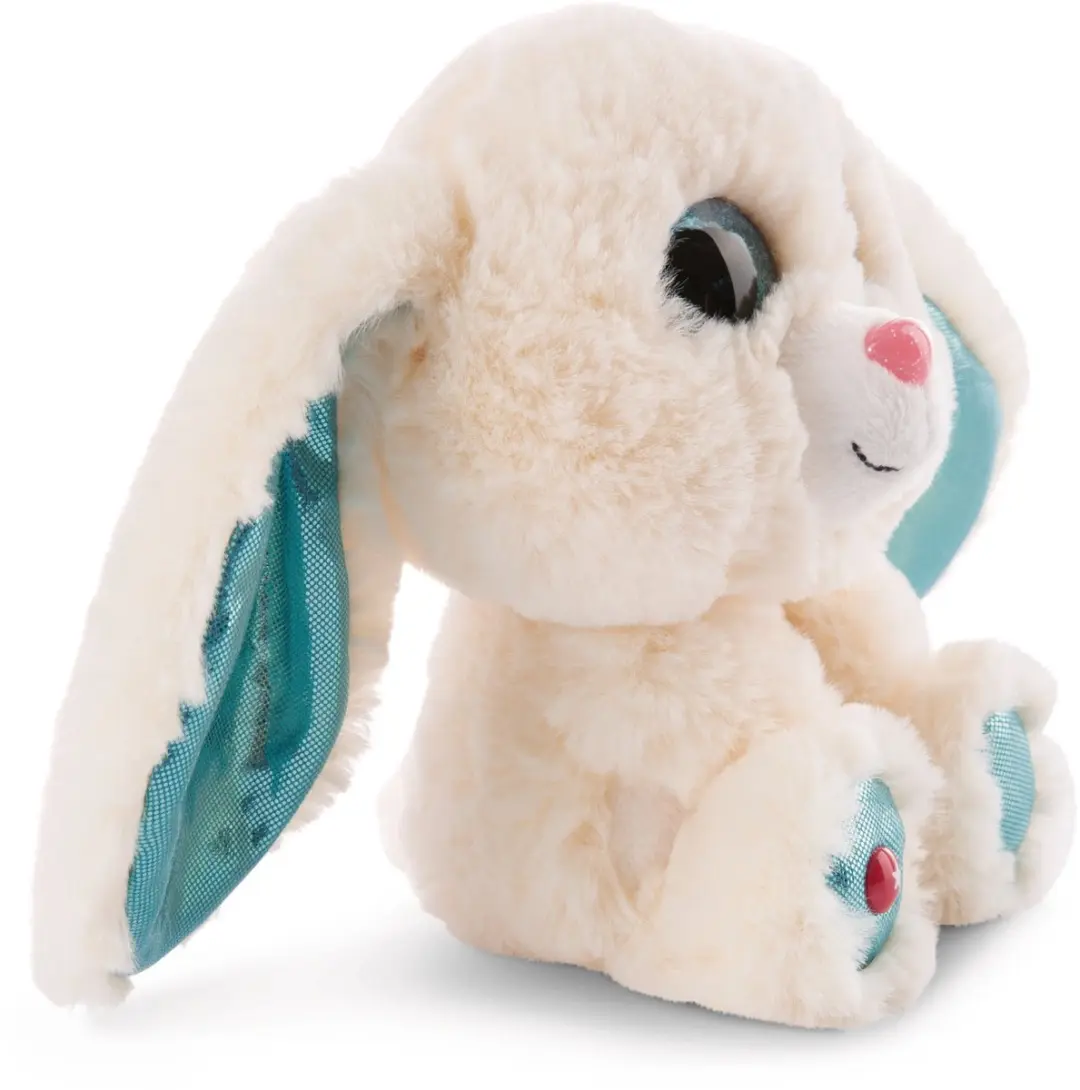 Nici Glubschis Konijn Junior 15cm Pluche - Wit/Blauw
