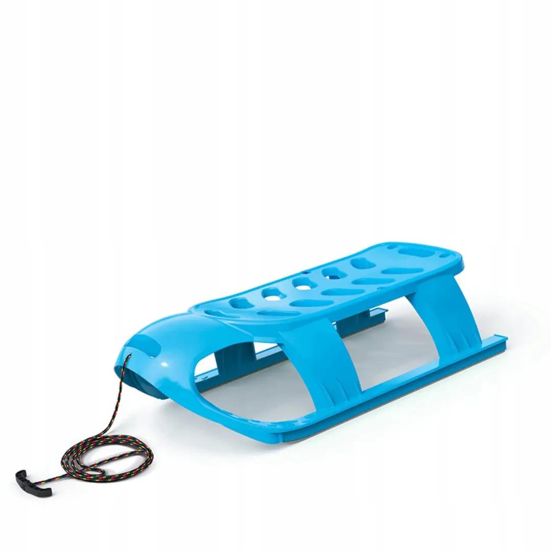 Prosperplast Bezzy Blauwe Kunststof Slee met Staal, 86cm