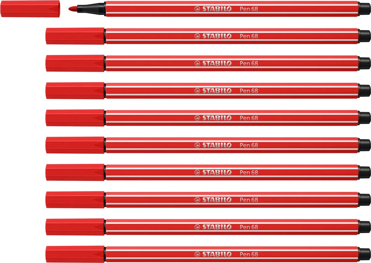 STABILO Pen 68 Karmijnrood