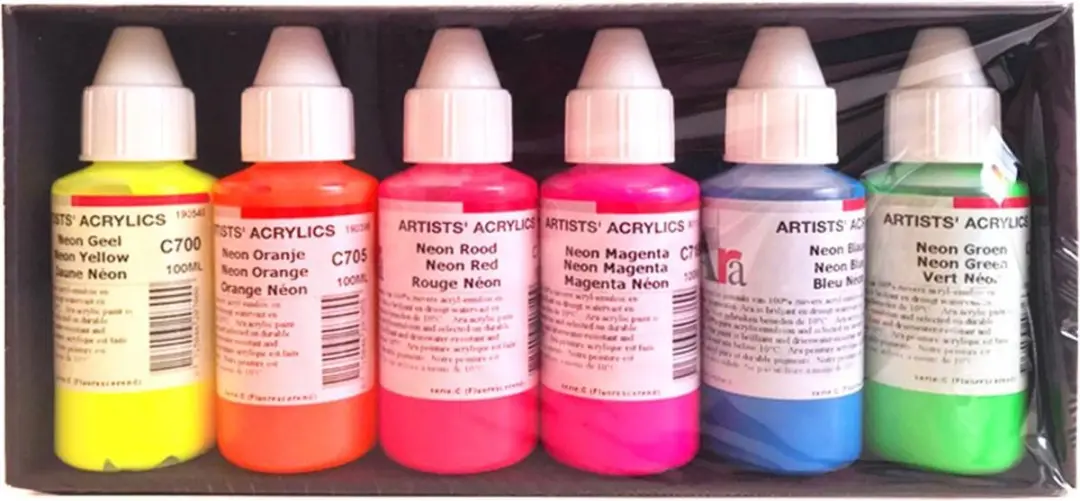 ARA Artists Acrylics Neon Fluor set