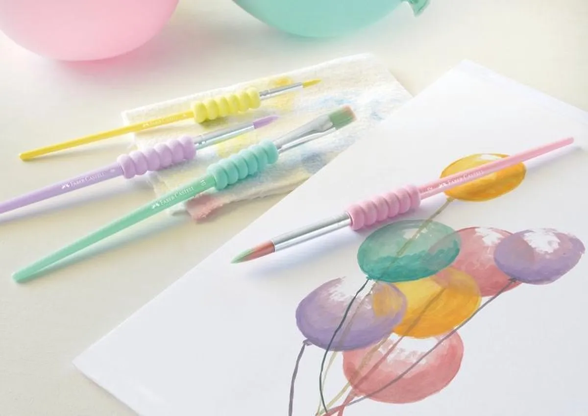 Faber-Castell Penselenset FC-481620 - 4 Stuks - Pastel