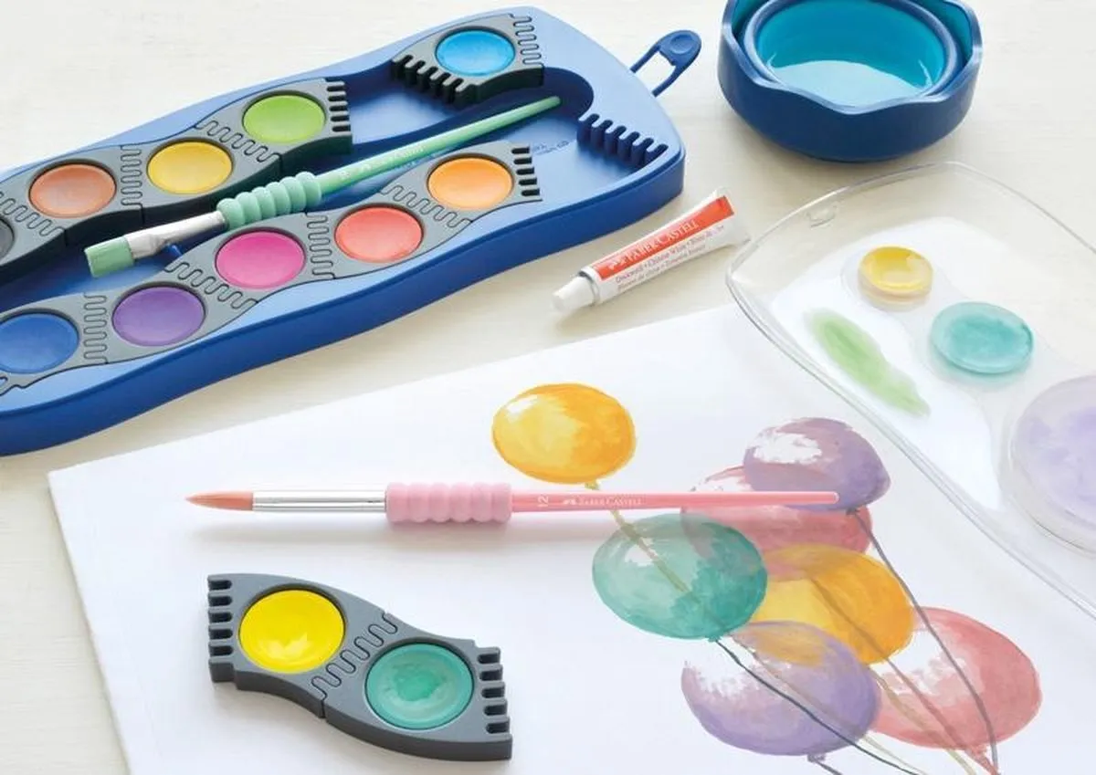 Faber-Castell Penselenset FC-481620 - 4 Stuks - Pastel