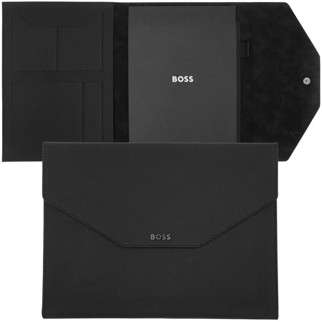 BOSS A4 Schrijfmap Rive - 1 vak - Black